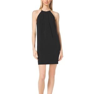 Michael Kors halter dress with gold chain detail